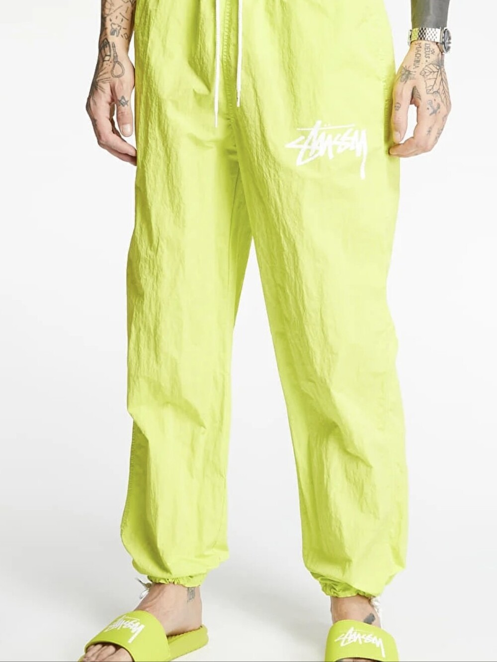 Nike x Stussy Beach Pants Bright Cactus Size Xl